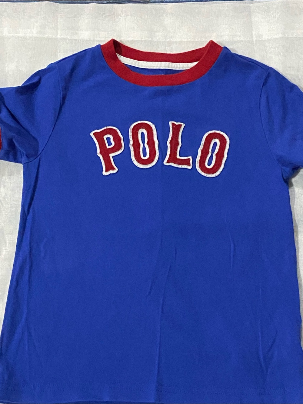 Polo by Ralph Lauren Royal Blue Tee with Red Trim